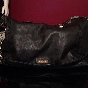 Steven Madden black large shoulder tote